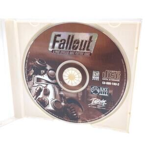 Fallout PC CD-ROM Video Game Post-Nuclear RPG Black Isle Interplay 1997 Disc